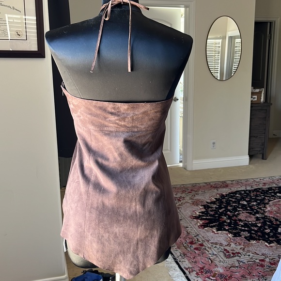 Theory Suede Halter Top - Picture 8 of 12